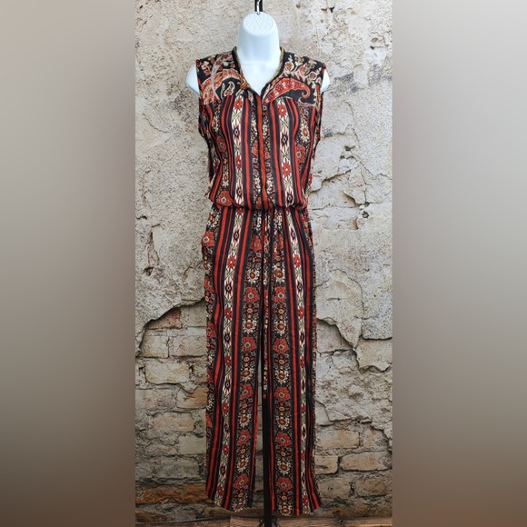 ISABEL MARANT ETOILE TAD PRINTED CREPE DE CHINE JUMPSUIT - Picture 2 of 13